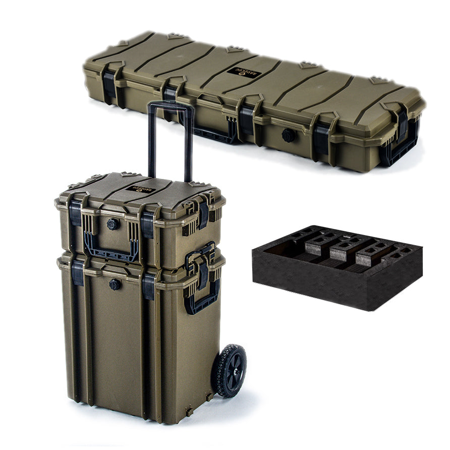 Waffenkoffer Set, Schiessbahn Ausrüstung, Ausrüstungskoffer, Pistolenkoffer, taktischer Ausrüstungskoffer